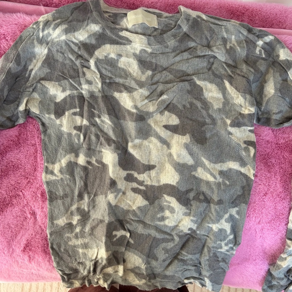 Zadig & Voltaire Gray Camo Sweater